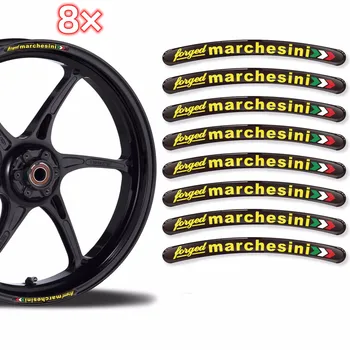 Marchesini ЗАБУДЬТЕ Наклейки на мотоцикл, набор наклеек на обод колеса, ламинированных для Ducati Aprilia RC8 848 1098 1198