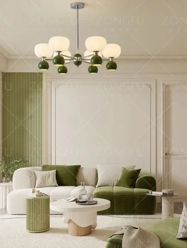 Люстра в гостиной в стиле ретро, бесшумный стиль, креативная тыква, лампа для главной спальни, французская лампа для столовой