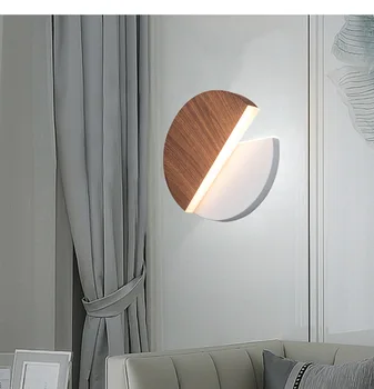 Скандинавский настенный светильник, креативная прикроватная лампа с возможностью поворота на 360 градусов, спальня, коридор отеля, Проход, Фоновая Настенная Декоративная лампа
