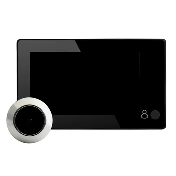 4,3-дюймовый HD Дверной Глазок 145 Градусов Широкоугольный Цифровой Умный Дверной Звонок Цветной TFT Дверной Глазок Домашней Камеры Безопасности Монитор