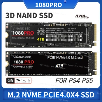 1080PRO 4 ТБ 2 ТБ 1 ТБ Оригинальный Бренд SSD M2 2280 PCIe 4.0 NVME Чтение 13000 Мб/с. Твердотельный Жесткий диск для Игровой консоли/ноутбука/ПК/PS5