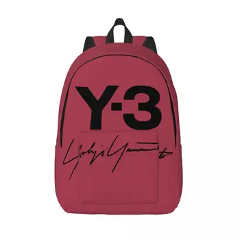 Холщовый рюкзак Yohji Yamamoto для женщин, мужская водонепроницаемая школьная сумка для колледжа, сумки для книг с принтом