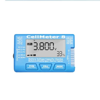 ЖК-цифровой тестер емкости аккумулятора RC CellMeter8 2-8 S Servo Литий-полимерный Тестер напряжения батареи Lithium Dragon NiMH