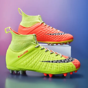 2022 НОВЫЕ мужские футбольные бутсы для взрослых и детей Футбольные бутсы с высокими щиколотками Спортивная обувь для тренировок на траве 2022 Мужские кроссовки