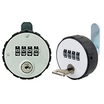 Кодовый замок для шкафа с 4 цифровыми круглыми замками для сброса ключа Securit