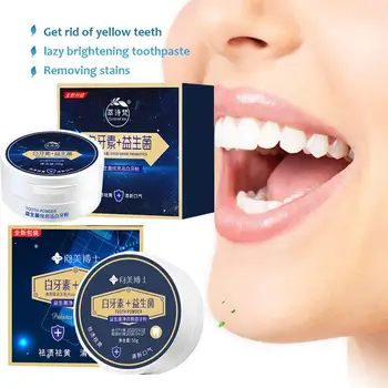 50 г Отбеливающего порошка для зубов Уход за зубами Зубная щетка для полости рта Пробиотик Натуральный чистящий порошок Зубная паста Гигиена Too M4O6