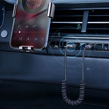 1шт Универсальный Автомобильный Bluetooth 5.0 Аудио Музыкальный приемник Беспроводная линия подключения автомобиля 3,5 мм AUX Автомобильный адаптер Автоаксессуары