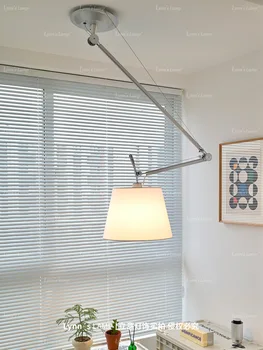 черный подвесной светильник nordic led crystal потолочное украшение lampe suspendu подвесной абажур люстры потолочная столовая