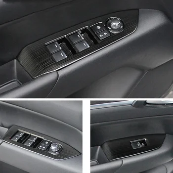1 Комплект Крышки Панели Консоли Переключения Передач Автомобиля, Накладка Подстаканника, Крышка Дверного Переключателя Окна, Крышка для Mazda CX-5 CX5 2017-2020 LHD