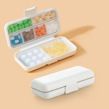 Портативный дорожный планшет для таблеток, держатель коробки, разделитель, органайзер, контейнер для хранения таблеток в чехле