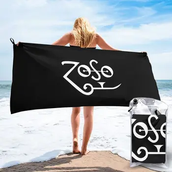 Быстросохнущее полотенце Jimmy Page Zoso Plant Zeppelin Rock из мягкой микрофибры для путешествий хорошего качества