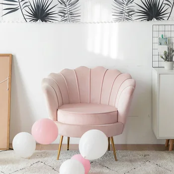 Роскошные стулья для гостиной с ленивым макияжем, розовые Современные стулья для компьютерного кафе, спальня, Cadeiras Предметы домашнего обихода YY50LC