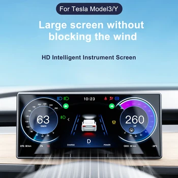 8,9-дюймовая автомобильная ЖК-панель для Tesla Model 3 Y Поддерживает беспроводной CarPlay, беспроводное обновление Android Auto OTA