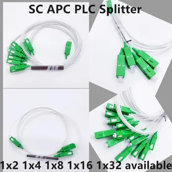 5PCS 10PCS FTTH волоконно-оптический Разъем APC Splitter 1x2 разветвитель волоконно-оптических трубок PLC Splitter 1x2 1x4 1x8 1x16 1x32 разветвитель