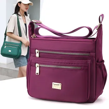 Модная повседневная сумка через плечо Женская сумка нейлоновые водонепроницаемые сумки-мессенджеры для дамских сумок высокого качества Многофункциональные