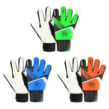 Футбольные вратарские перчатки Вратарские перчатки, надежная защита пальцев, профессиональная утолщенная тренировка для детской латексной ладони