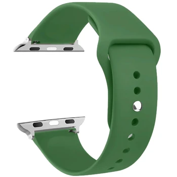 Силиконовый Ремешок для часов Apple Watch bands 44 мм 40 мм 49 мм 45 мм 41 мм 38-42 мм спортивный браслет iWatch series 8 se 9 7 6 5 4 3 ultra2