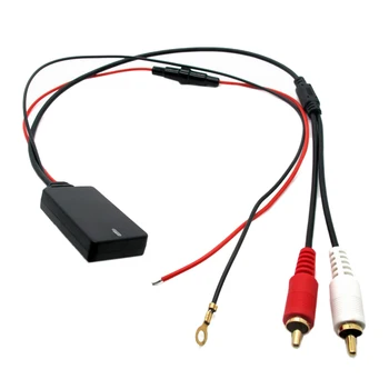 Универсальный модуль приемника Bluetooth AUX 2 адаптера кабеля RCA Автомобильное радио Стерео Беспроводной аудиовход Воспроизведение музыки для грузовика Авто