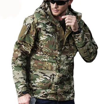 Куртка водонепроницаемая износостойкая, походная тактическая зимняя армейская ветровка Осенняя мужская одежда ветрозащитная, куртки