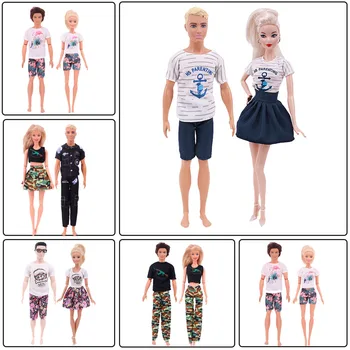 Одежда для кукол Барби и Кена, Одежда для влюбленных Каваи Для 30-сантиметровой куклы Барби и 1/6 Куклы Bjd, Игрушки Для девочек В Подарок на День Рождения