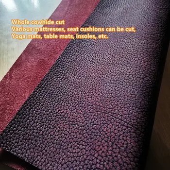 Утолщенный коврик для автокресла из воловьей кожи первого слоя, подушка для йоги, коврик для стола, дышащий, 4,5 мм