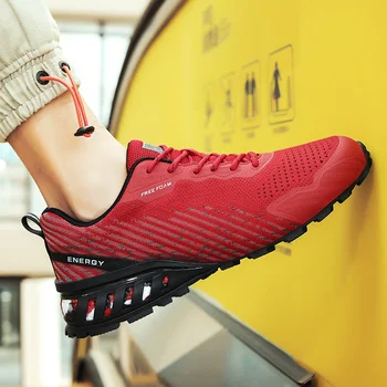 Новые мужские кроссовки с подушечками, высококачественная уличная сетчатая спортивная обувь, дышащие кроссовки для спортзала Zapatillas De Deporte