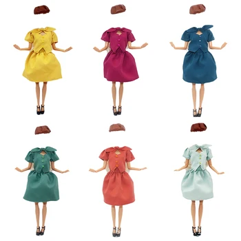 3 шт./компл., топ + юбка + шляпа, кукольная повседневная одежда, аксессуары для кукол для девочек 30 см, игрушки для девочек, подарки