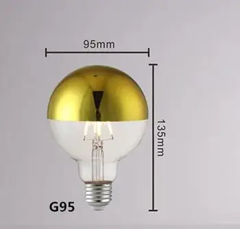 200 штук ламп G95 110V 6W с регулируемой яркостью