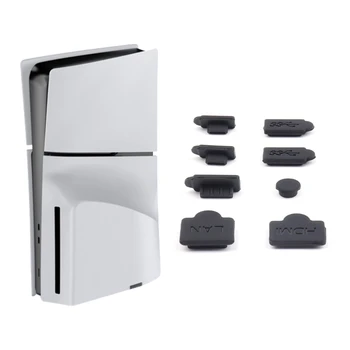 8шт Пылезащитный штекер для PS5Slim Силиконовый защитный штекерный комплект Протектор Новый челнок