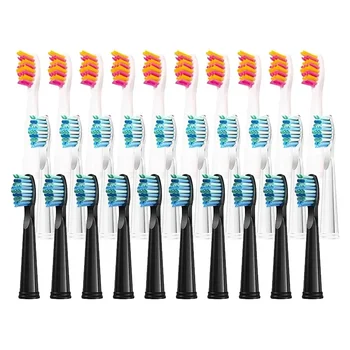 20 Шт Сменных Щеточных Головок Dupont Bristle Brush Refill для Электрической Зубной Щетки Seago/Fairywill FW/SG 507/508/515/551/917/959