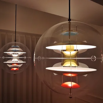Скандинавский Датский дизайн подвесных светильников Planet Globe ПВХ Шар Кухонный светильник для отеля виллы гостиной Подвесные светильники
