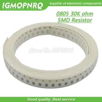300шт 0805 SMD резистор 30K Ом чип-резистор 1/8 Вт 30K Ом 0805-30K