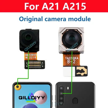 Оригинальные Детали Гибкого Кабеля Задней Основной Большой Задней Передней Маленькой Камеры Для Селфи Samsung Galaxy A21 A215 A215U Для Модуля Задней Камеры
