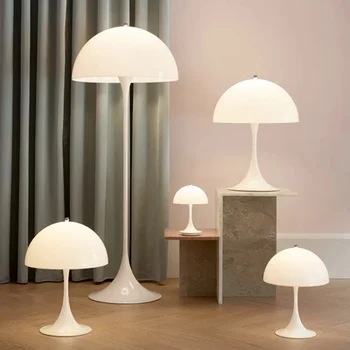 Современный торшер с белым грибом для гостиной, прикроватная лампа для домашнего декора, настольная лампа для чтения, светильники