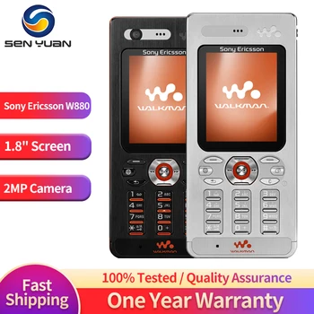Оригинальный мобильный телефон Sony erisson w880 w880i 3G с 1,8-дюймовым TFT-экраном, 2-мегапиксельная камера, Bluetooth, батарея емкостью 950 мАч, Классический мобильный телефон