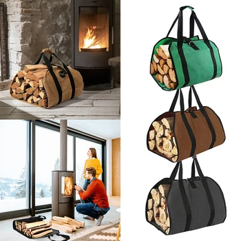 Сумка-тоут для дров, водонепроницаемая сумка для переноски бревен, сумка-переноска для кемпинга, домашняя сумка для хранения