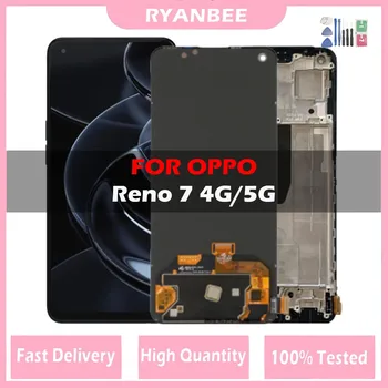 Оригинальный ЖК-дисплей Для Reno7 5G Screen OPPO Reno 7 CPH2371 Замена Сенсорного ЖК-экрана В сборе Для OPPO Reno7 4G CPH2363 LCD