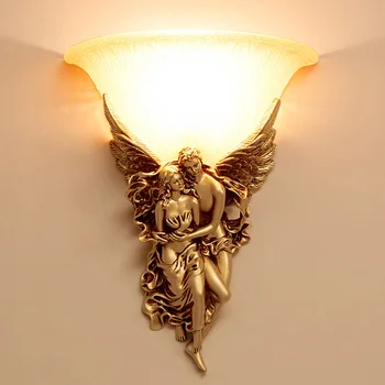 Ангел настенный светильник наружное внутреннее освещение настенные светильники для дома романтическая любовь Светодиодный настенный светильник для гостиной холл Вилла Бар WJ120310