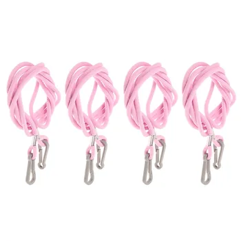 4шт 104 см Розовый ремешок для лыжных перчаток с защитой от потери, детский держатель для перчаток, веревка для зимних перчаток, веревка для вешалки на шею