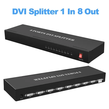 1080P 60hz HD DVI Splitter 1X8 DVI-D Распределитель 1 в 2 Выхода Поддержка 1920x1200 до hd 1080p Для монитора проектора