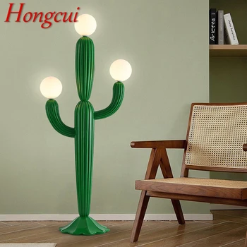 Торшер Hongcui Nordic Cactus в кремовом стиле для гостиной, спальни, светодиодной креативной декоративной атмосферы