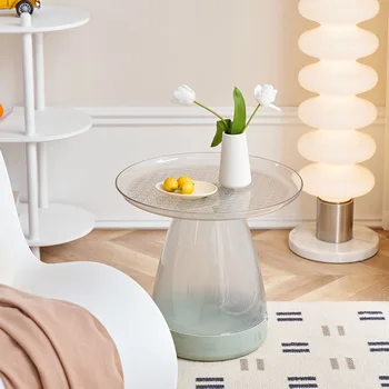 Современный Скандинавский креативный чайный столик с грибами, Круглый чайный столик для гостиной, многофункциональный приставной столик Instagram Minimal
