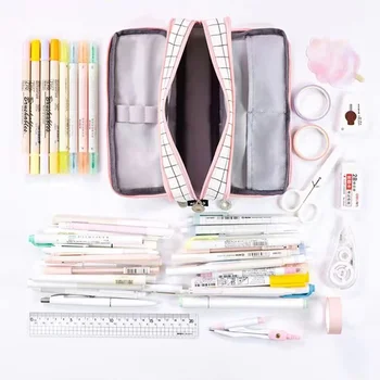 Пенал для студентов большой емкости, школьный пенал Kawaii, принадлежности, сумка для хранения карандашей, пеналы для карандашей, Большая коробка для ручек, канцелярские принадлежности