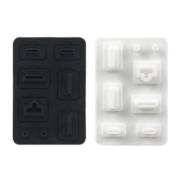 8 в 1 Пылезащитный силиконовый разъем для защиты от загрязнений Защитная крышка для игровой консоли Switch/Switch OLED