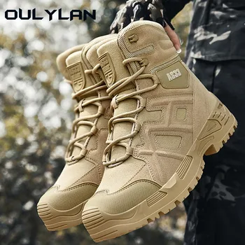 Армейские тактические ботинки, мужские летние армейские походные ботинки для скалолазания, мужская походная тренировочная обувь, армейские ботильоны для пустыни