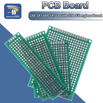 20 шт./лот 5x7 4x6 3x7 2x8 см Двусторонний Прототип Diy Универсальная Печатная плата PCB Protoboard Для Arduino