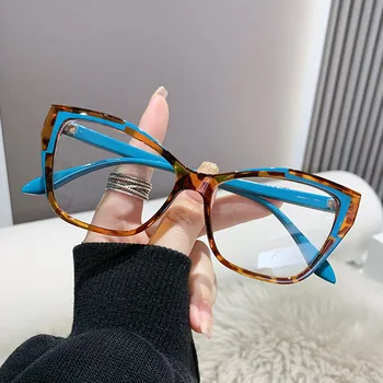 Женские очки Оптические очки с блокировкой синего света Брендовые Дизайнерские очки Cat Eye Прозрачные Женские Модные очки 2024