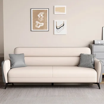 Дизайн дивана для гостиной, минималистичная Белая кровать, Ленивые Кожаные подлокотники, Офисный диван, облачный туалетный столик, мебель для патио Arredamento