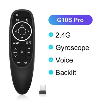 1 шт. Умный голосовой пульт дистанционного управления Беспроводной Air Fly Mouse 2.4G G10 G10S Pro с гироскопом и ИК-обучением для Android TV Box Аксессуары