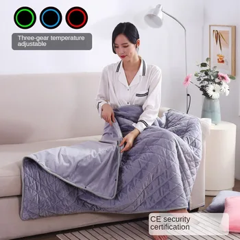 Электрическая грелка Утолщенный Usb-нагревательный коврик для шали, моющееся теплое одеяло, зимняя офисная шаль, Теплое одеяло